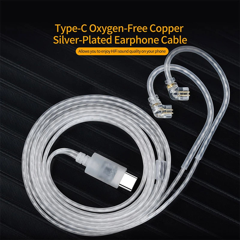 Usb C Earphone - KZ 이어폰 케이블 OFC 은도금 업그레이드