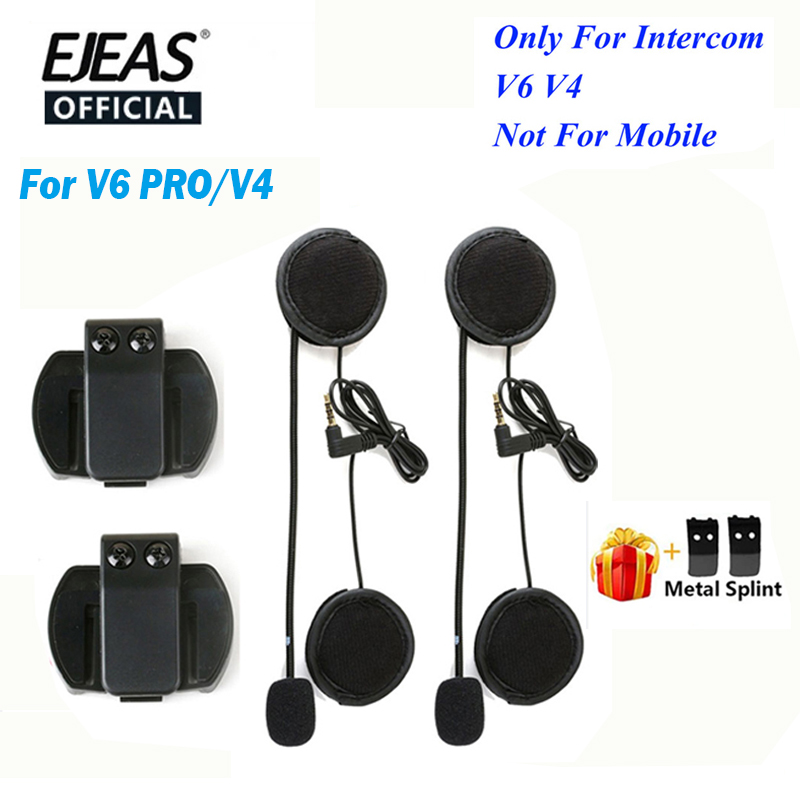 Wired Earphone Mic - EJEAS V6 PRO V4C V6C 헬멧