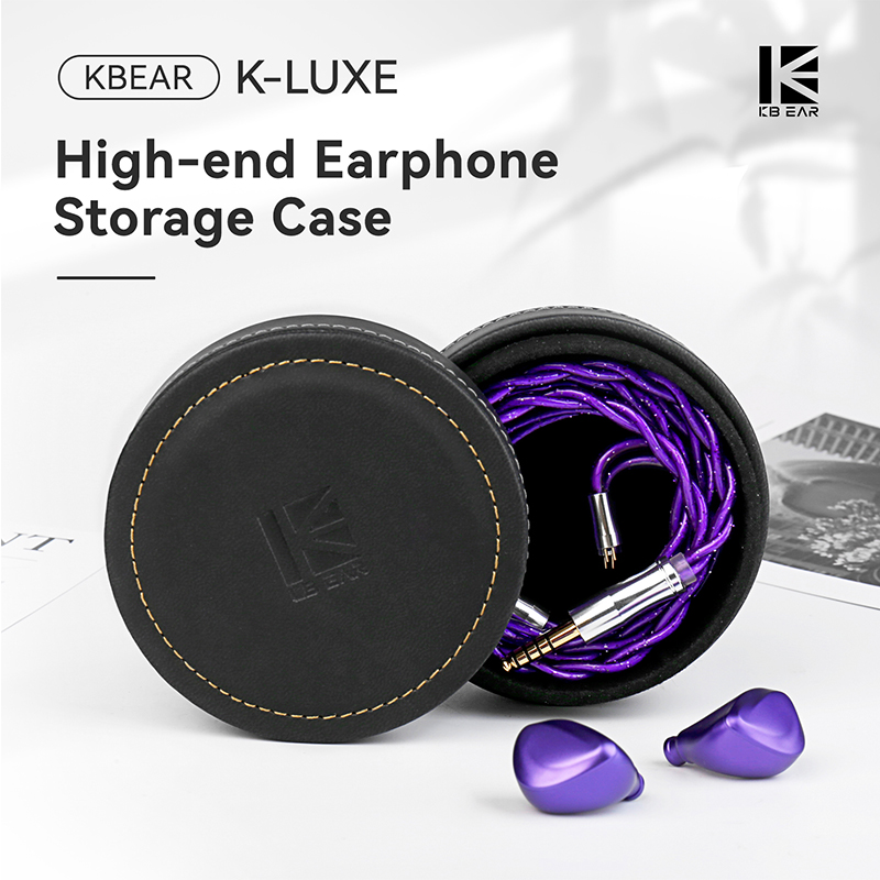 Headphone Case Hard - KBEAR K-Luxe 보관용 보호 케이스 PU