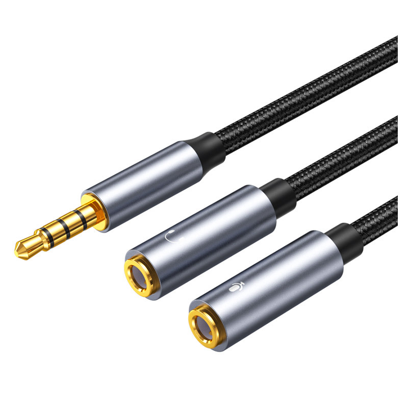 Wired Earphone Mic - 3.5mm 잭 Aux 오디오 케이블 남성-여성