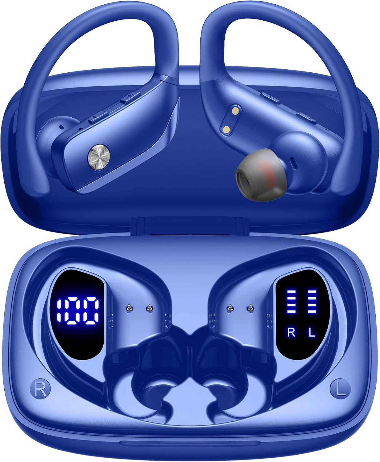 Sports Earphone Hook - 80시간 재생 가능한 LED 디스플레이 케이스,