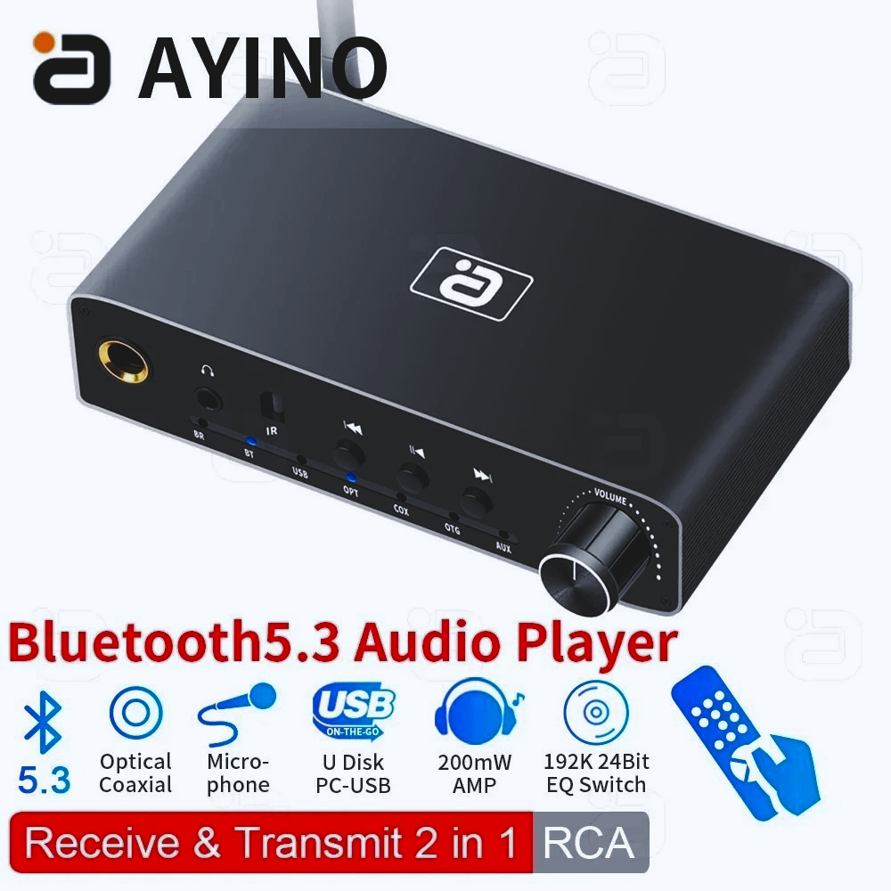 Bluetooth Adapter Receiver - AYINO DA310B 2In1 Bluetooth 5.3 수신기