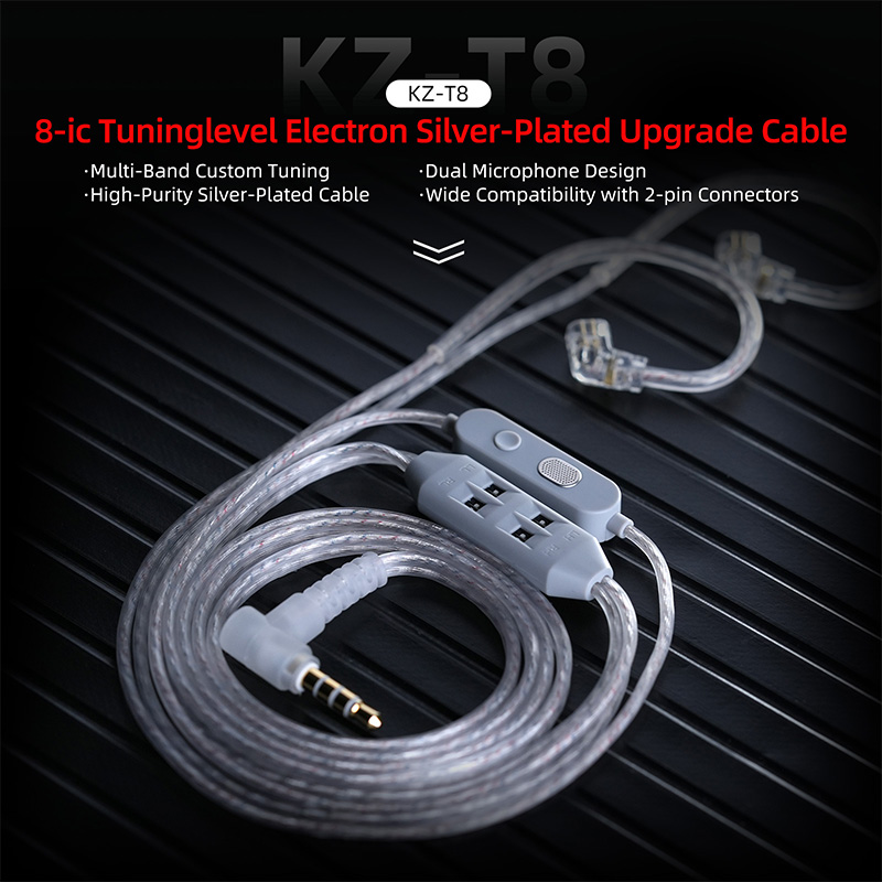 KZ T8 인이어 모니터 케이블 8단계 전자 튜닝 코드 - Wired Earphone Mic 리뷰 및 가격