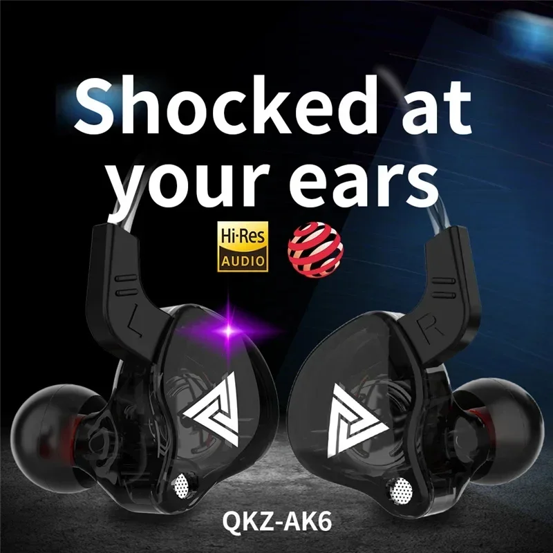 오리지널 QKZ AK6 인이어 이어폰 6 다이나믹 드라 - Audiophile Headphone Wired 리뷰 및 가격
