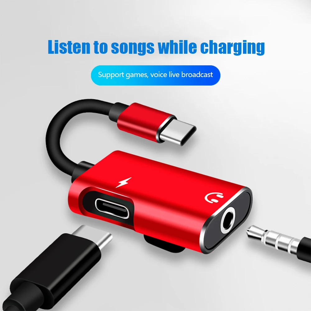 샤오미 화웨이 타입 C 휴대폰용 2-in-1 USB-C - Earphone Splitter Jack 리뷰 및 가격
