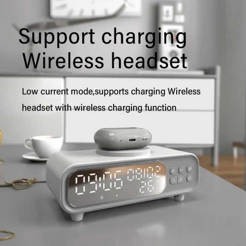 15W 무선 충전기 시간 알람 시계 LED 야간 조명  - Usb C Earphone 리뷰 및 가격