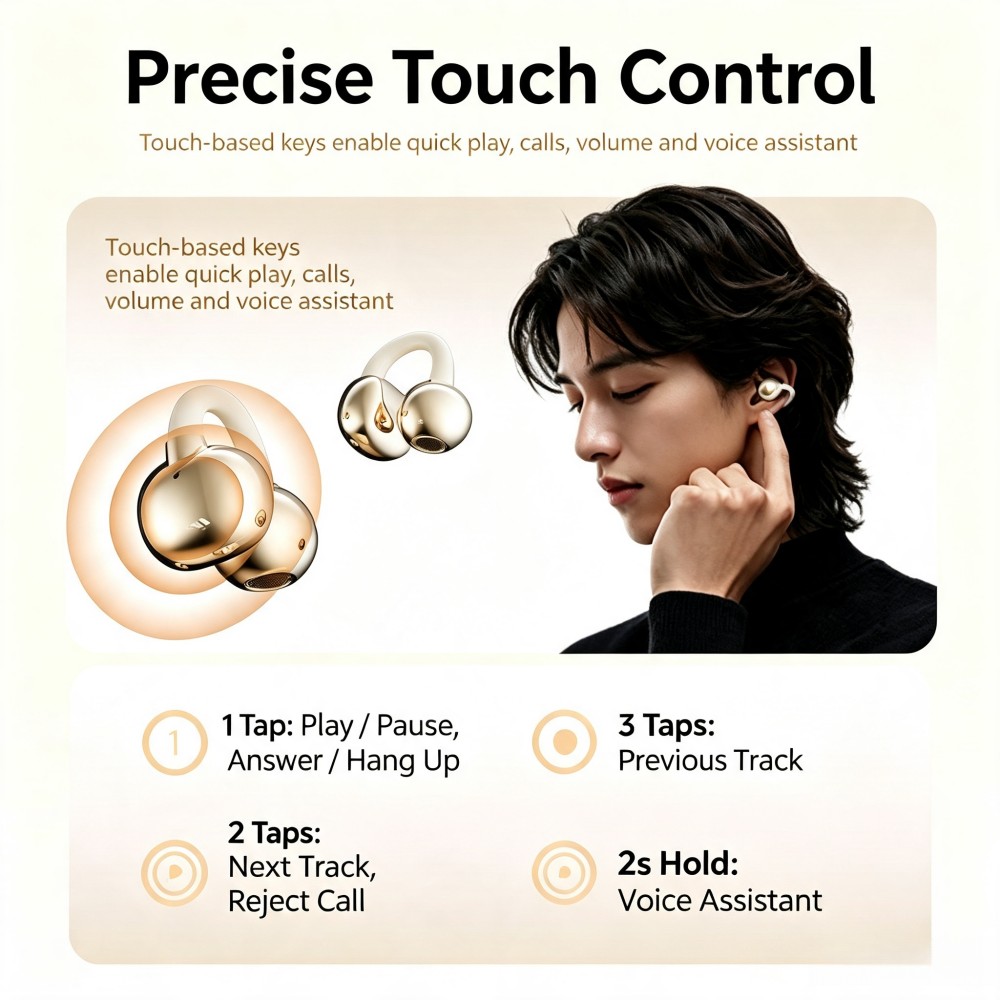 KEBIDUMEI 블루투스 6.0 이어폰 오픈형 이어클 - Wired Earphone Mic 리뷰 및 가격