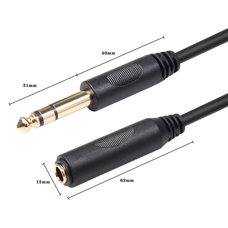 1.8M 3M 4.5M 6M 스테레오 1/4 인치 TR - Wired Earphone Mic 리뷰 및 가격