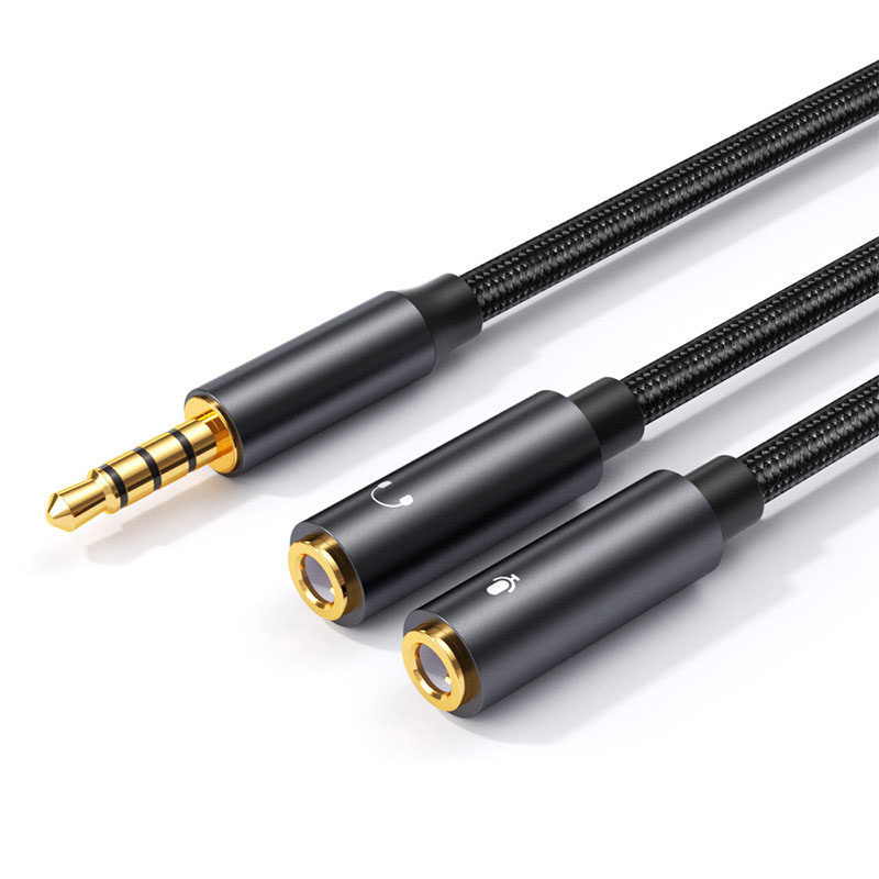3.5mm 잭 Aux 오디오 케이블 남성-여성 1-2  - Wired Earphone Mic 리뷰 및 가격