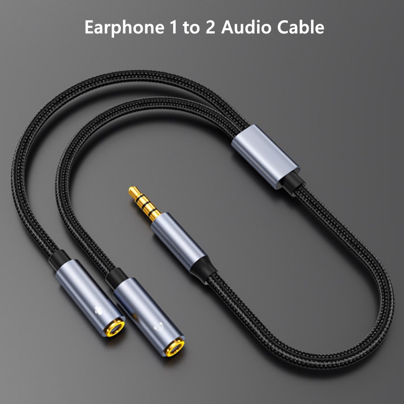 3.5mm 잭 Aux 오디오 케이블 남성-여성 1-2  - Wired Earphone Mic 리뷰 및 가격