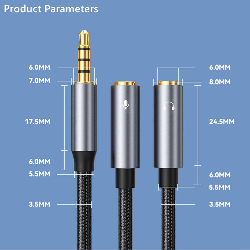 3.5mm 잭 Aux 오디오 케이블 남성-여성 1-2  - Wired Earphone Mic 리뷰 및 가격